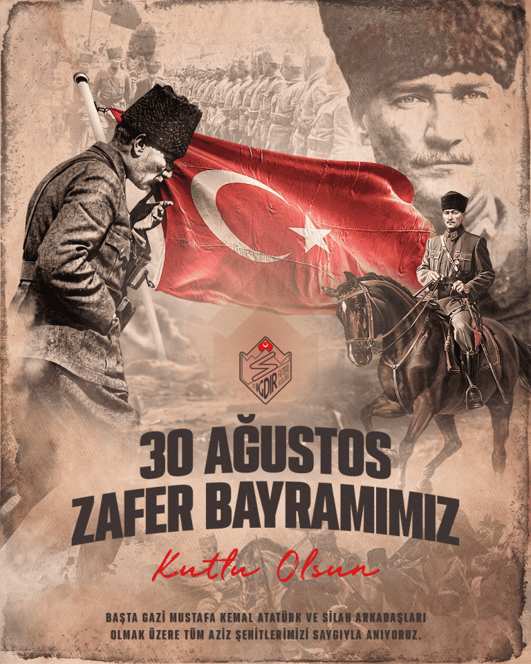 🇹🇷 30 Ağustos Zafer Bayramımız Kutlu Olsun!